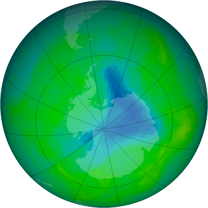 Ozone Map 1984-11-29